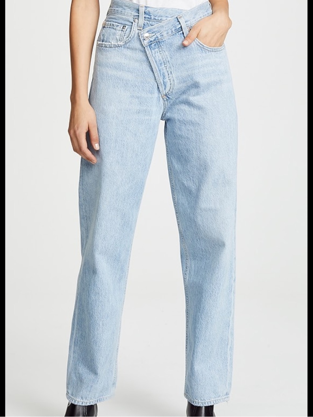 Agolde Women's Light Blue Straight Leg Jeans